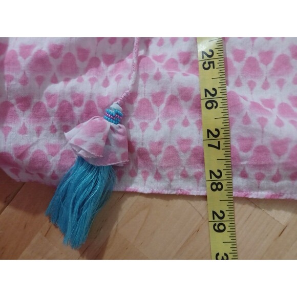 BELLA TU EMBROIDERED TUNIC TOP SiZe XXL Pink V-NECK SEQUIN BEADED - Picture 11 of 11